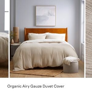 Quince Organic Airy Gauze Duvet Cover